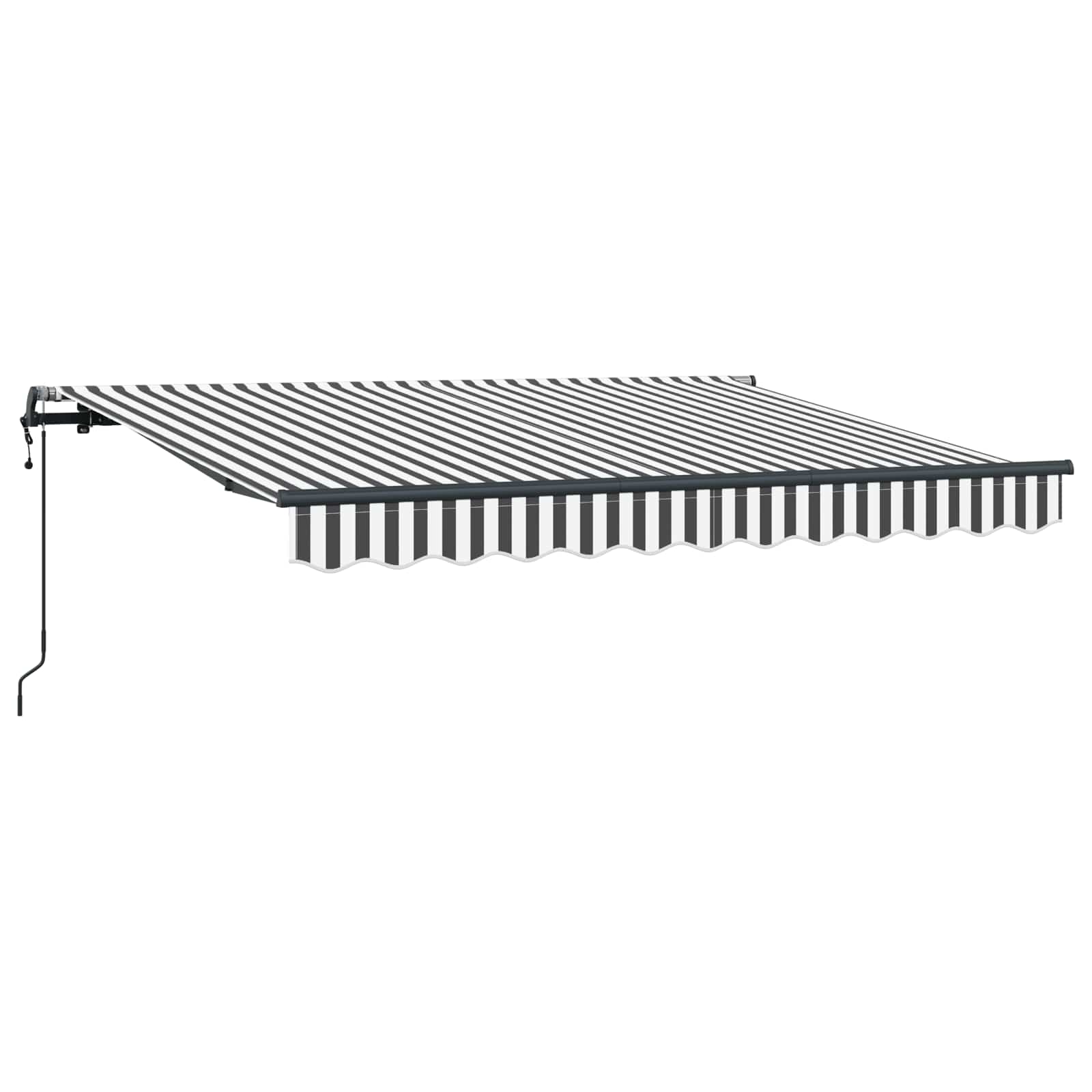 Αναδιπλούμενη τέντα Ανθρακί 250 x 200 cm ύφασμα - Pakobazaar