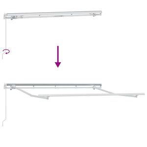 Αναδιπλούμενη τέντα Μαύρο 250 x 200 cm ύφασμα - Pakobazaar