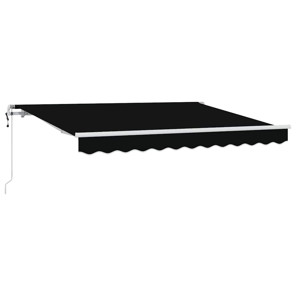 Αναδιπλούμενη τέντα Μαύρο 250 x 200 cm ύφασμα - Pakobazaar