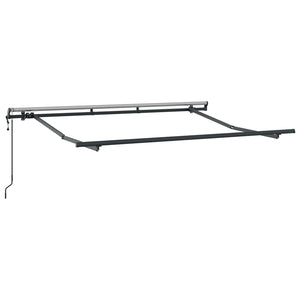 Αναδιπλούμενη τέντα Μαύρο 250 x 200 cm ύφασμα - Pakobazaar