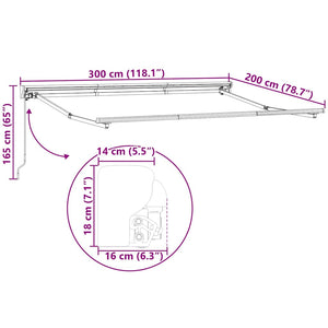 Σκηνίτσα Αναδιπλούμενη Κρεμ 300 x 200 cm Αλουμίνιο και Ύφασμα - Pakobazaar