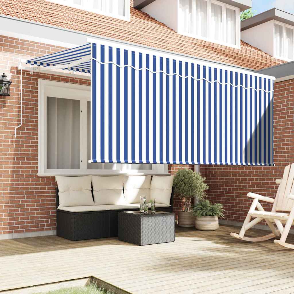 Σκηνίτσα Αναδιπλούμενη Μπλε και άσπρο 300 x 200 cm - Pakobazaar