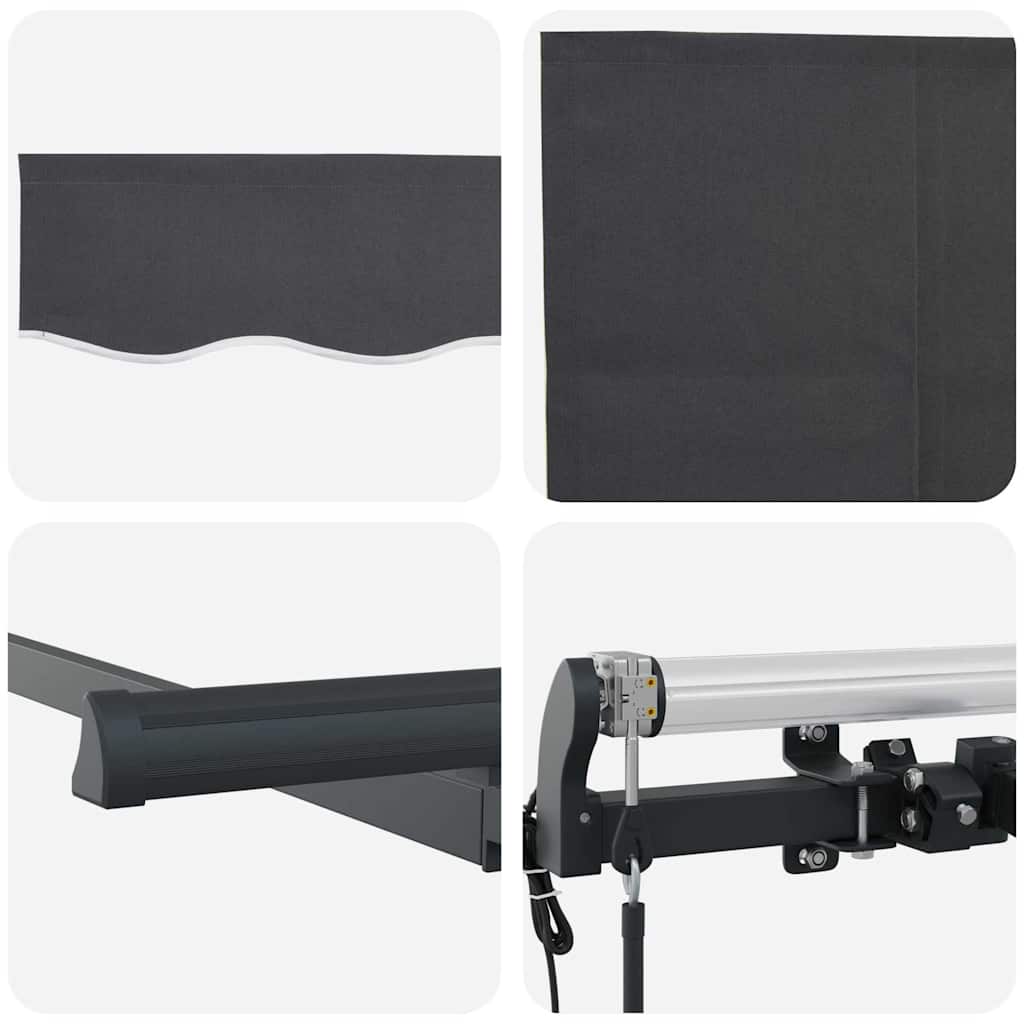 Σκηνίτσα Αναδιπλούμενη Ριγέ Ανθρακί 300 x 200 cm ύφασμα - Pakobazaar