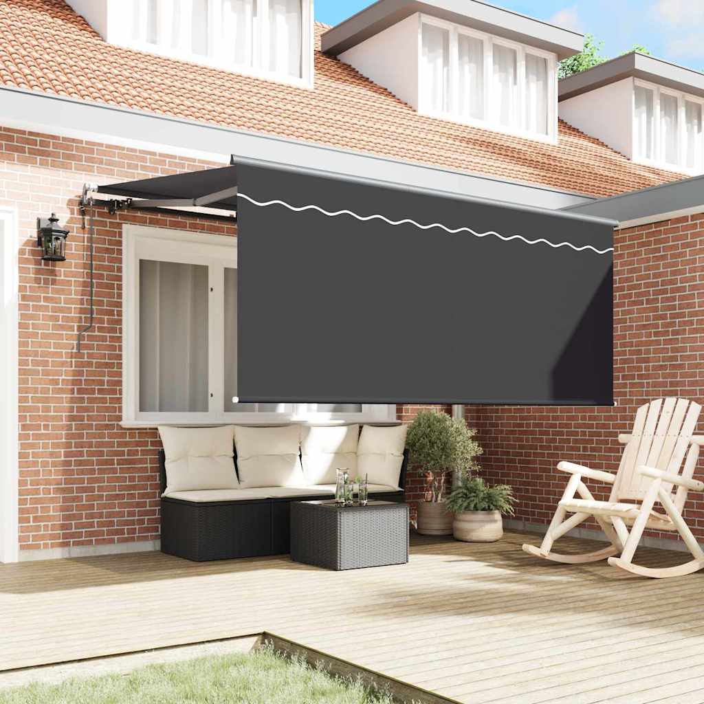 Σκηνίτσα Αναδιπλούμενη Ριγέ Ανθρακί 300 x 200 cm ύφασμα - Pakobazaar