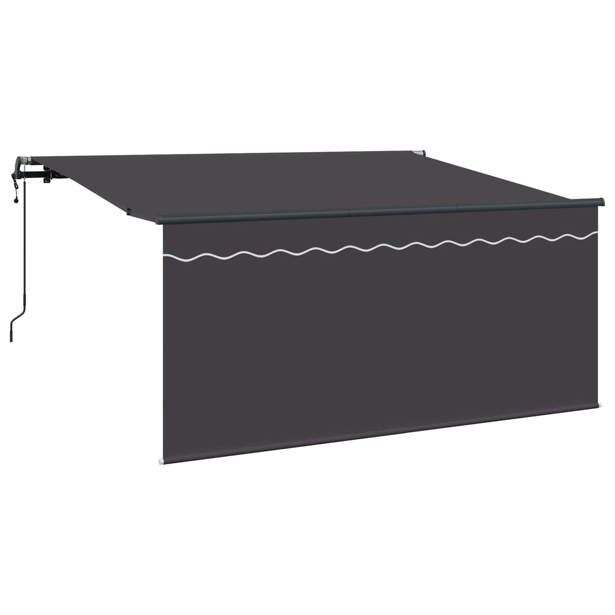 Αναδιπλούμενη τέντα Ανθρακί 300 x 200 cm ύφασμα