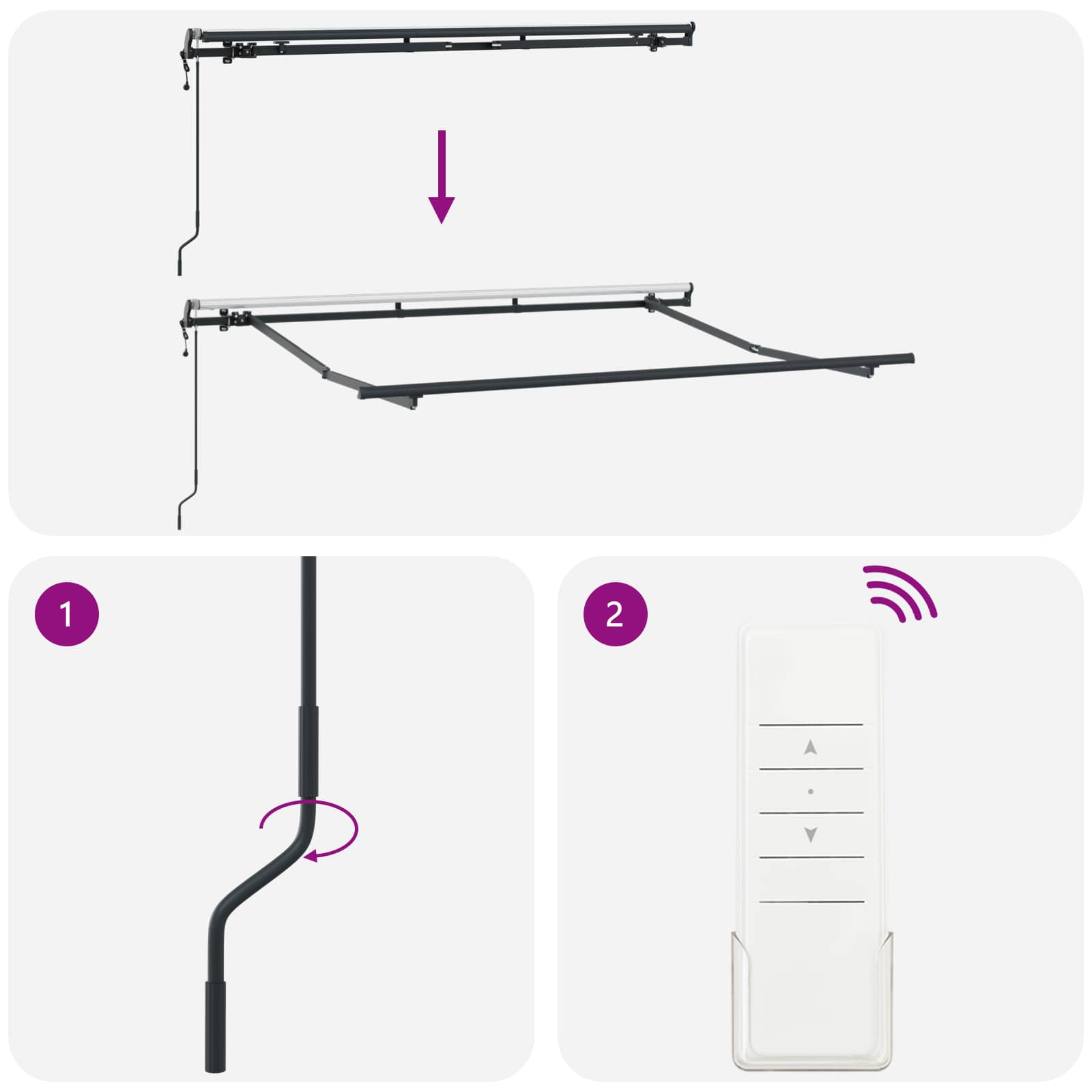 Σκηνίτσα Αναδιπλούμενη Μπορντό 300 x 200 cm ύφασμα - Pakobazaar