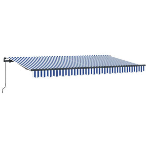 Αναδιπλούμενη τέντα Μπλε 350 x 200 cm ύφασμα