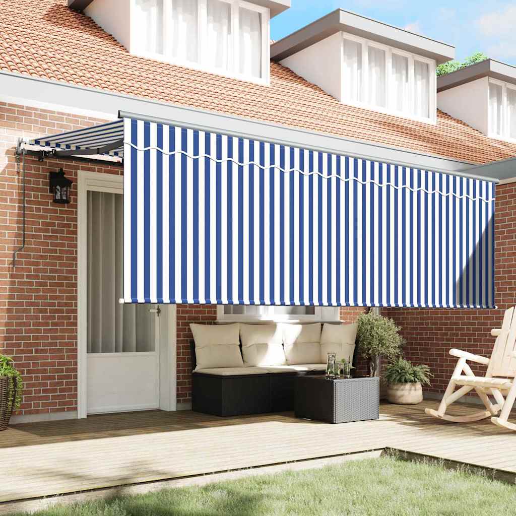 Σκηνίτσα Αναδιπλούμενη Μπλε και άσπρο 350 x 200 cm - Pakobazaar