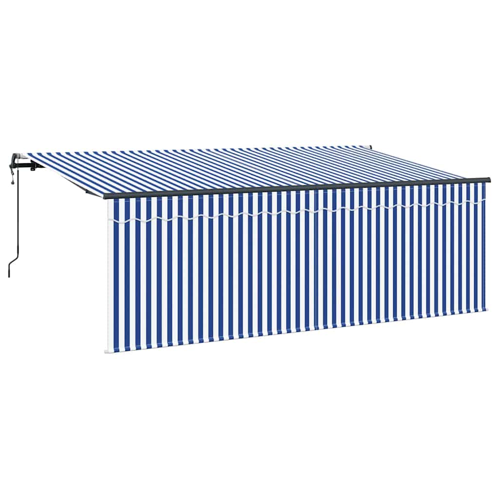 Σκηνίτσα Αναδιπλούμενη Μπλε και άσπρο 350 x 200 cm - Pakobazaar
