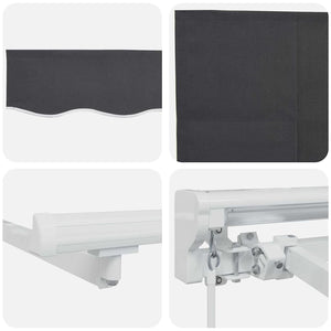 Σκηνίτσα Αναδιπλούμενη Ανθρακί 350 x 200 cm - Pakobazaar