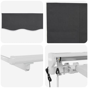 Σκηνίτσα Αναδιπλούμενη Ανθρακί 350 x 200 cm - Pakobazaar