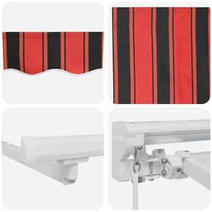 Σκελετός Τέντας Πορτοκαλί και Μαύρο 350 x 200 cm - Pakobazaar