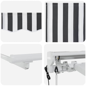 Σκελετός Τέντας Γκρι και Λευκό 350 x 200 cm