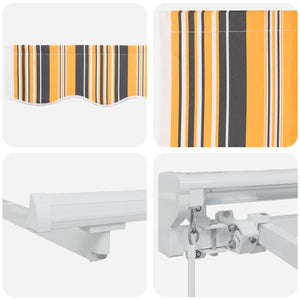 Σκελετός Τέντας Κίτρινο και Γκρί 350 x 200 cm - Pakobazaar