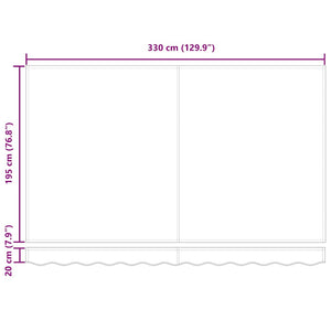 Σκελετός Τέντας Ανοιχτό γκρι 350 x 200 cm - Pakobazaar