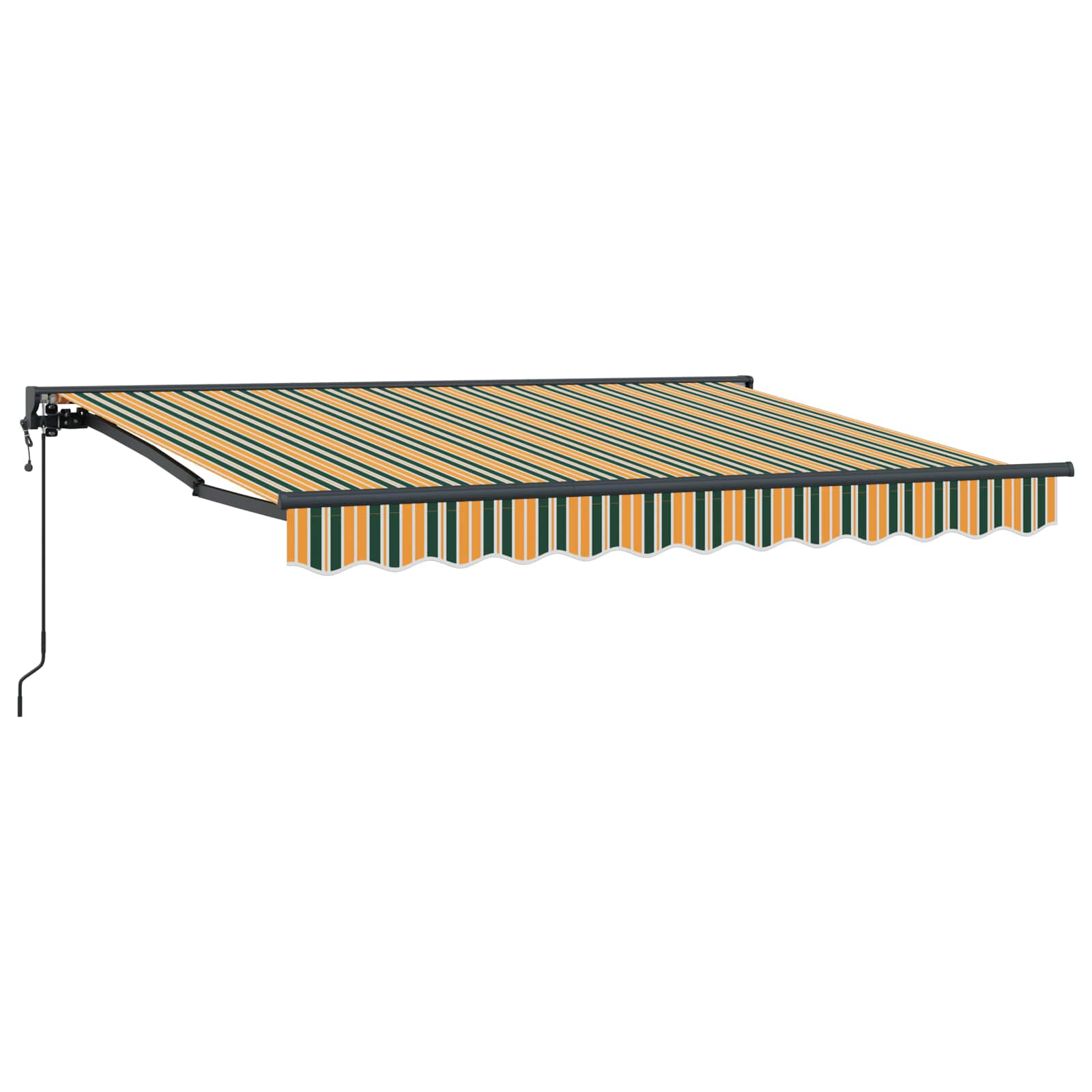 Αναδιπλούμενη τέντα Πράσινο 350 x 200 cm ύφασμα - Pakobazaar