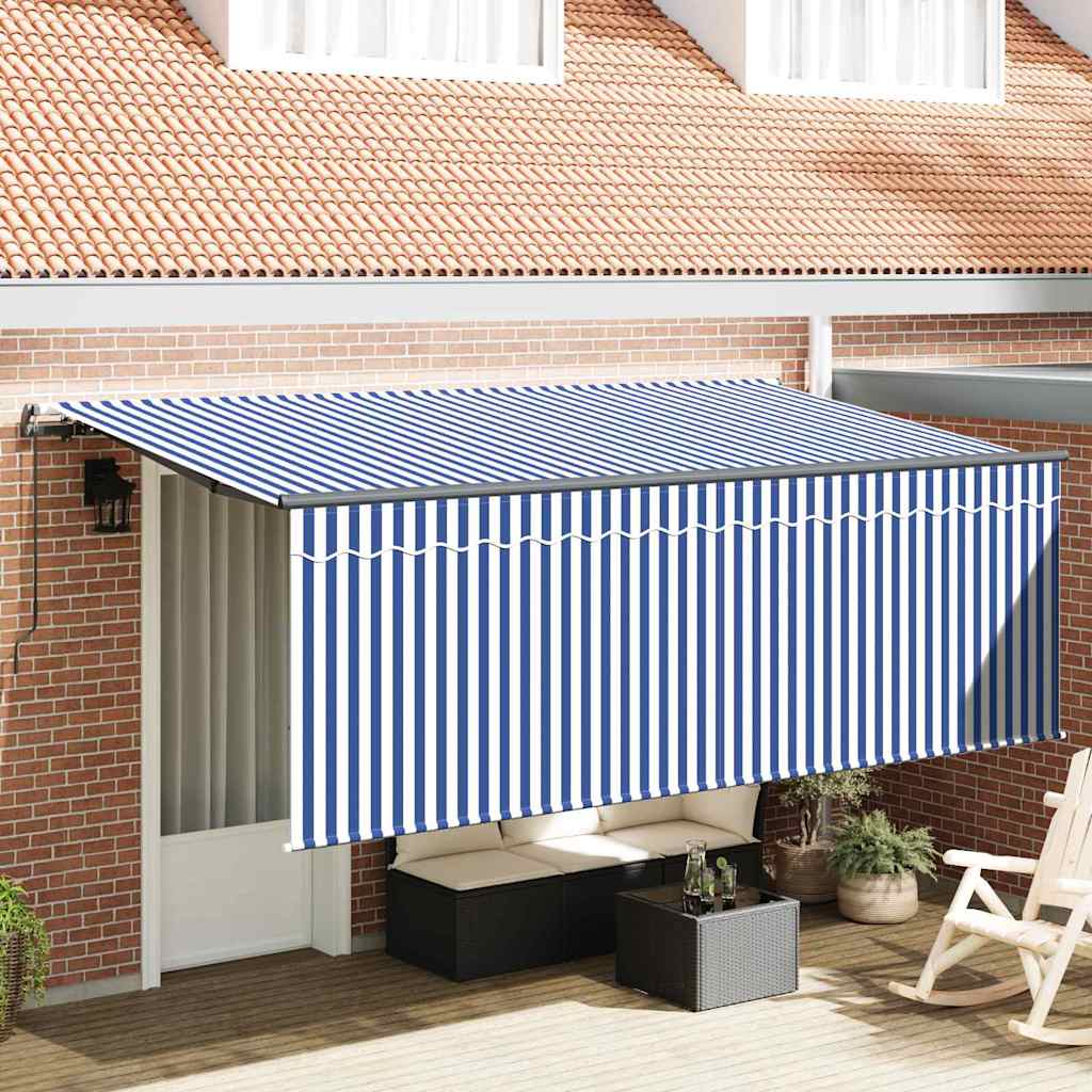 Σκηνίτσα Αναδιπλούμενη Μπλε και άσπρο 400 x 200 cm