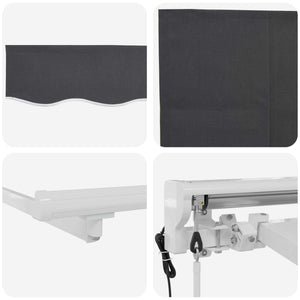 Σκηνίτσα Αναδιπλούμενη Ανθρακί 400 x 200 cm - Pakobazaar