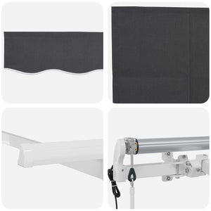 Σκηνίτσα Αναδιπλούμενη Ανθρακί 400 x 200 cm - Pakobazaar
