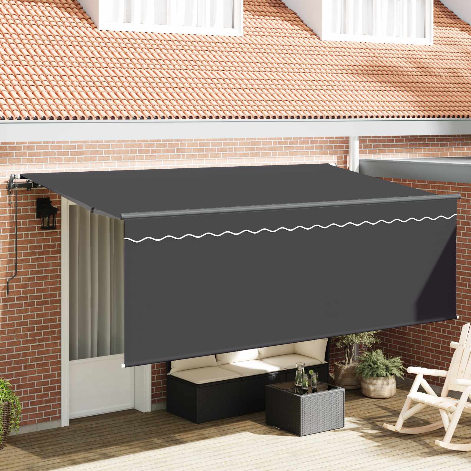 Σκηνίτσα Αναδιπλούμενη Ανθρακί 400 x 200 cm - Pakobazaar