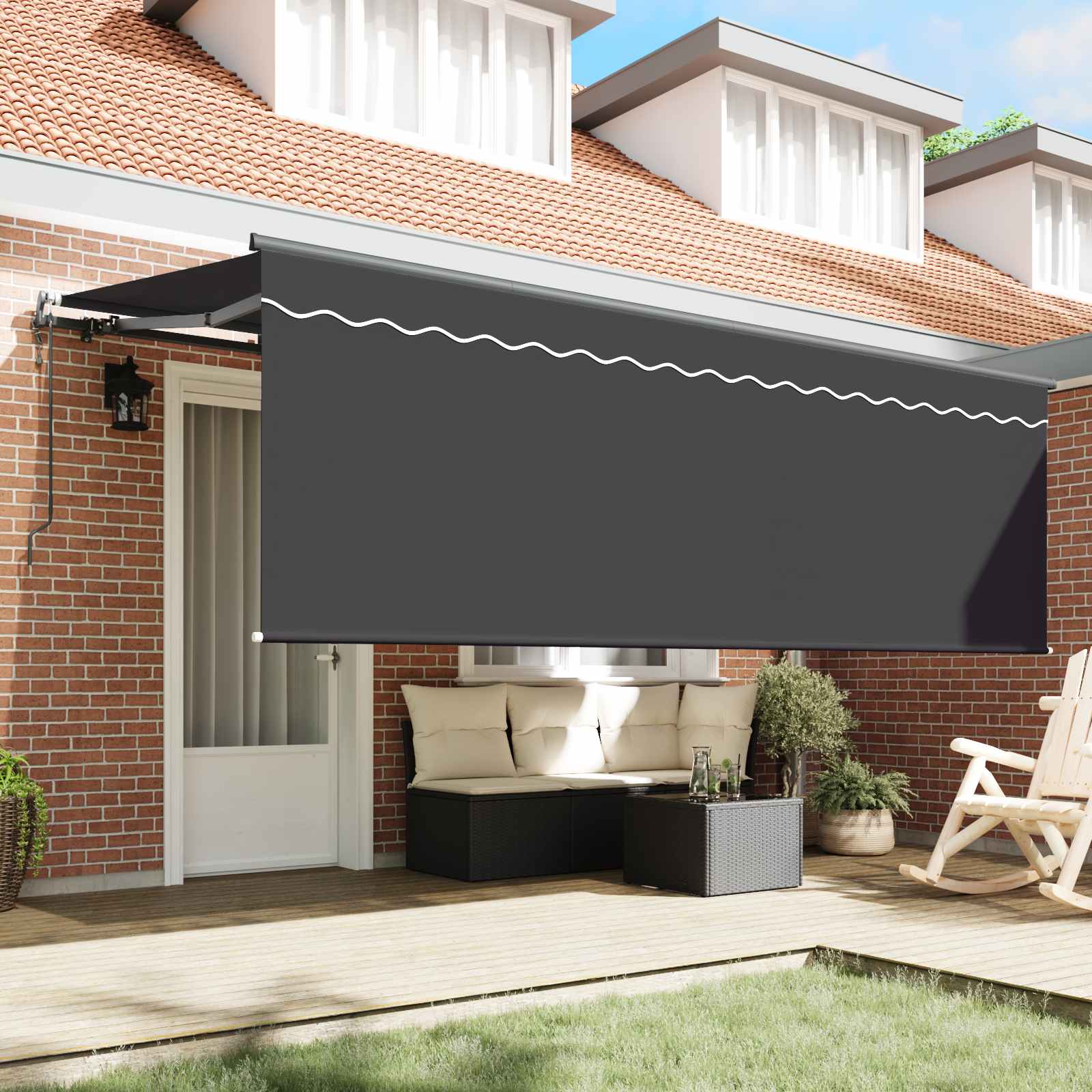 Σκηνίτσα Αναδιπλούμενη Ανθρακί 400 x 200 cm - Pakobazaar