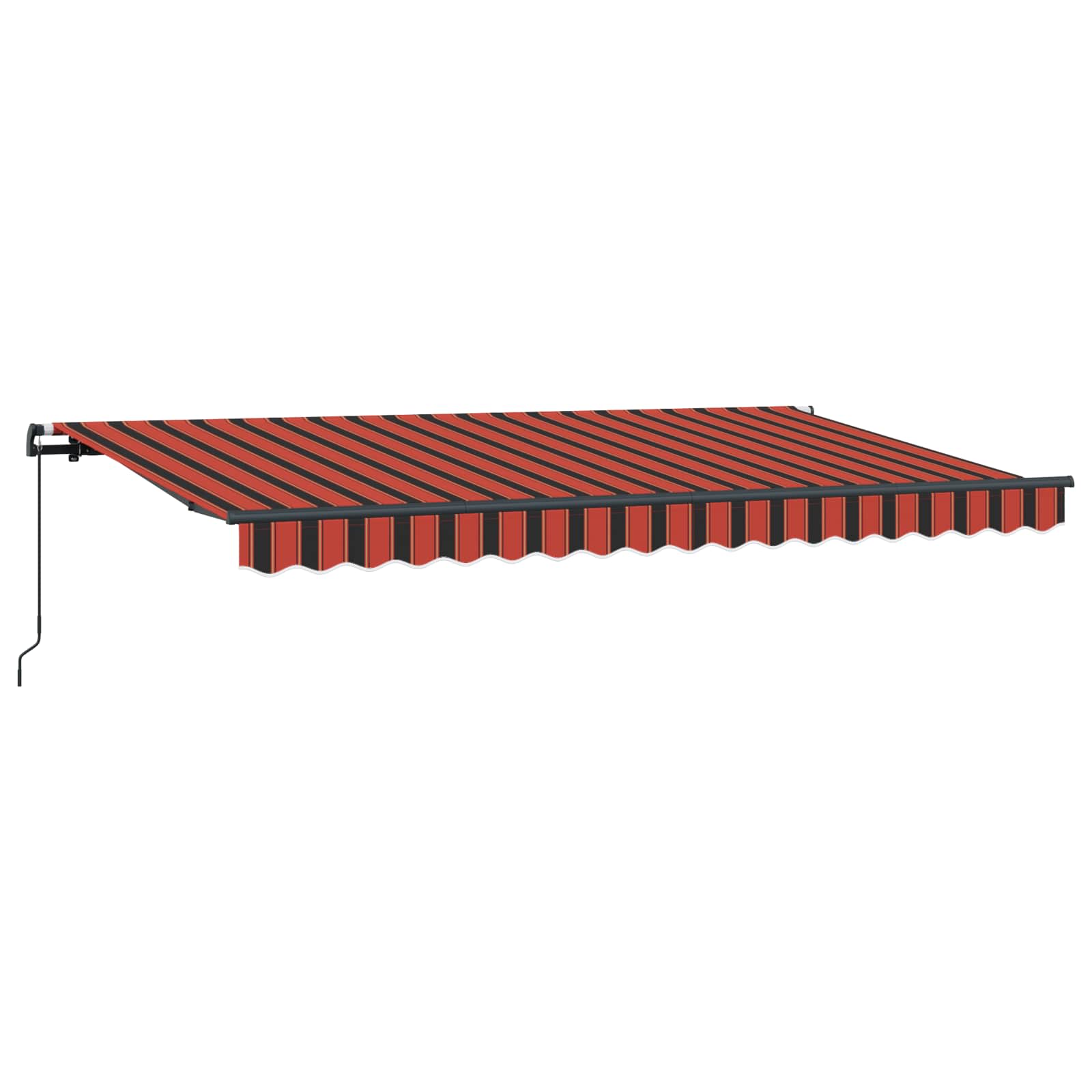 Αναδιπλούμενη τέντα Πορτοκαλί 400 x 200 cm ύφασμα - Pakobazaar