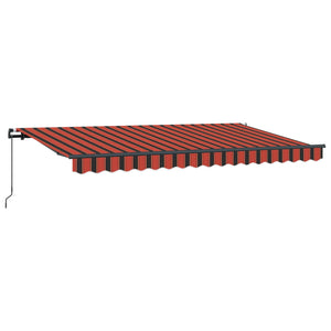 Αναδιπλούμενη τέντα Πορτοκαλί 400 x 200 cm ύφασμα - Pakobazaar