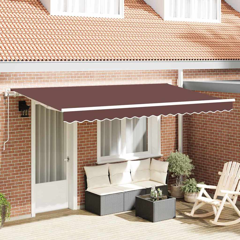 Σκηνίτσα Αναδιπλούμενη Καφέ 400 x 200 cm ύφασμα - Pakobazaar