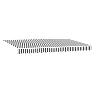 Αναδιπλούμενη τέντα Ανθρακί 400 x 200 cm ύφασμα