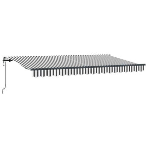 Αναδιπλούμενη τέντα Ανθρακί 400 x 200 cm ύφασμα