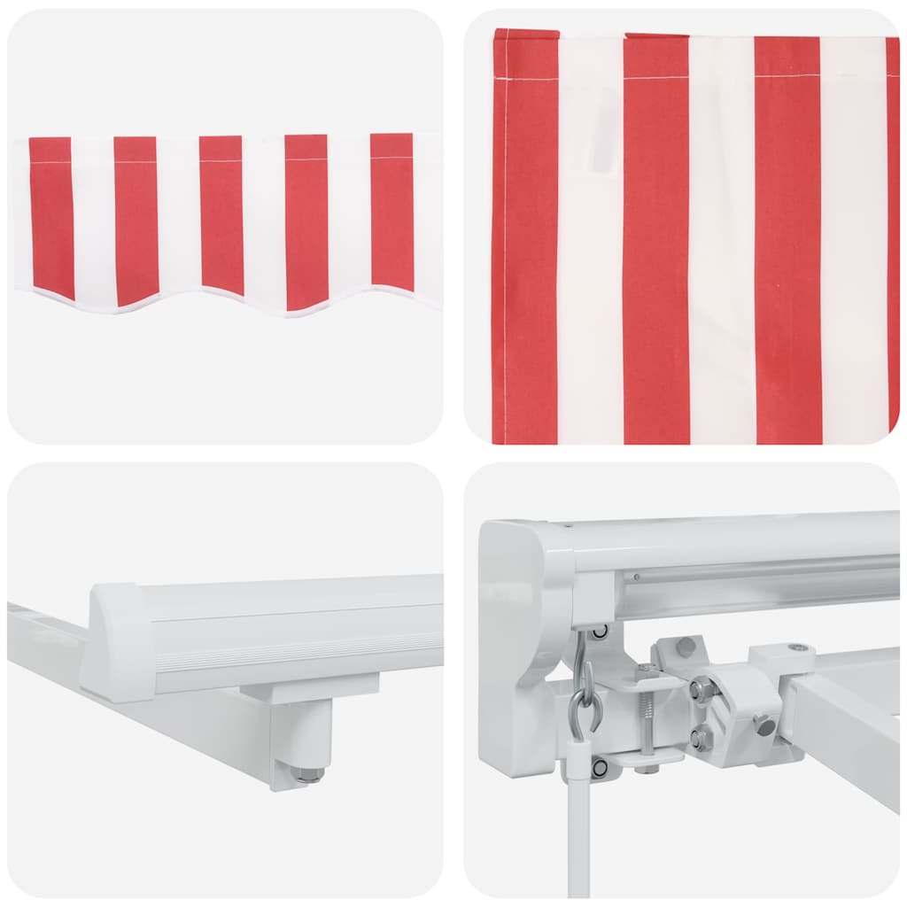 Σκηνίτσα Αναδιπλούμενη Κόκκινο και Λευκό 400 x 200 cm - Pakobazaar