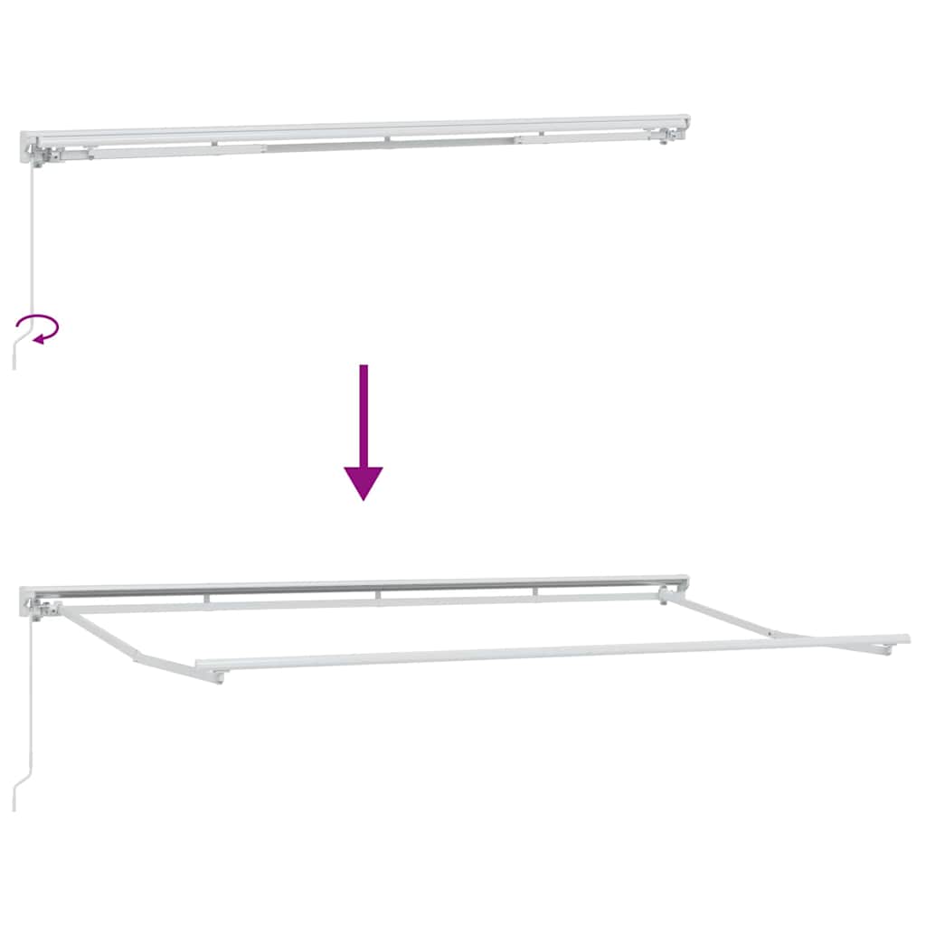 Σκελετός Τέντας Μπλε και Πορτοκαλί 400 x 200 cm - Pakobazaar