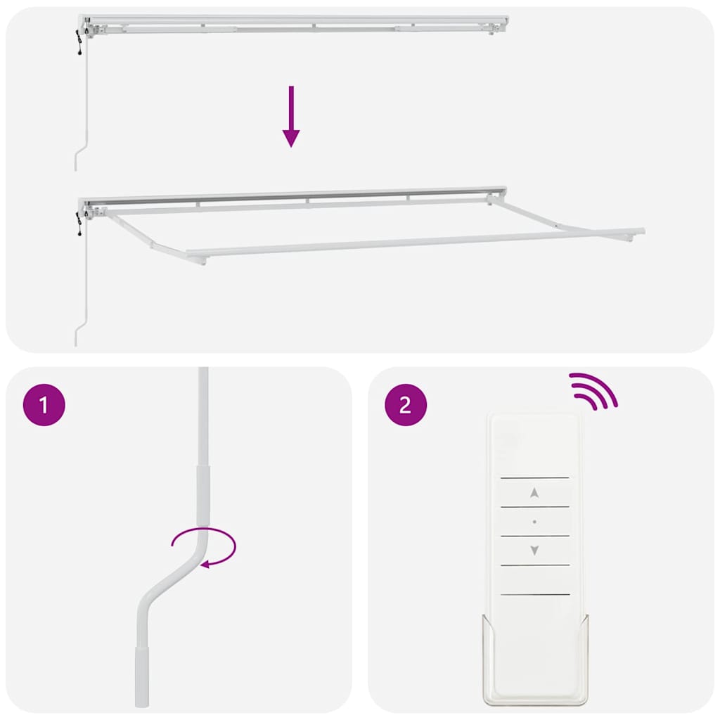 Σκελετός Τέντας Κίτρινο και Γκρί 400 x 200 cm - Pakobazaar