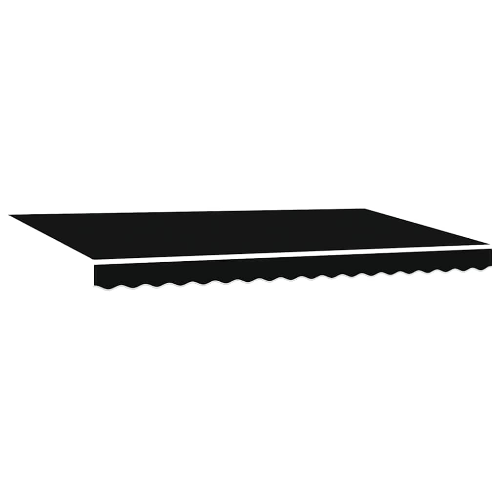 Αναδιπλούμενη τέντα Μαύρο 400 x 200 cm ύφασμα - Pakobazaar