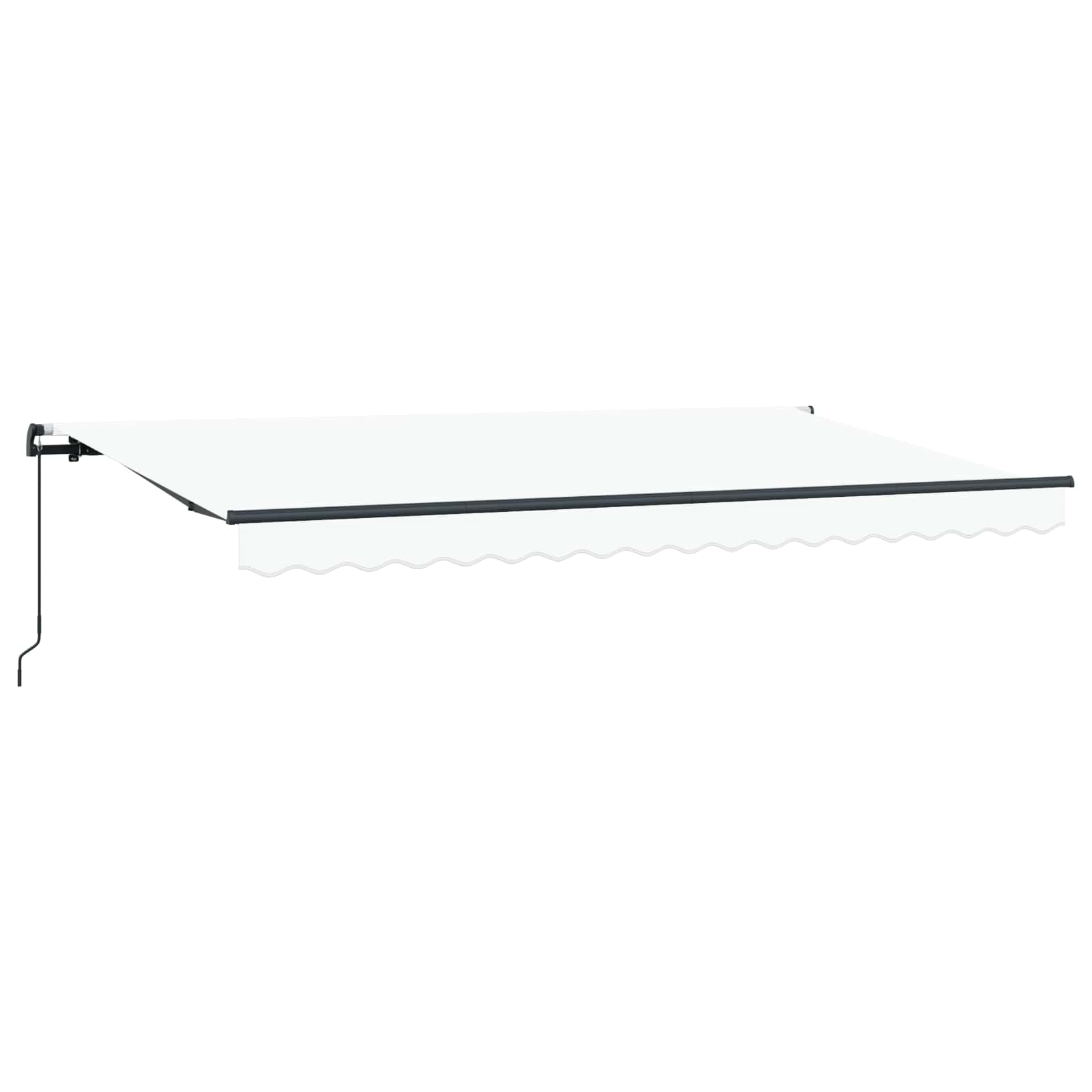 Αναδιπλούμενη τέντα Λευκό 400 x 200 cm ύφασμα