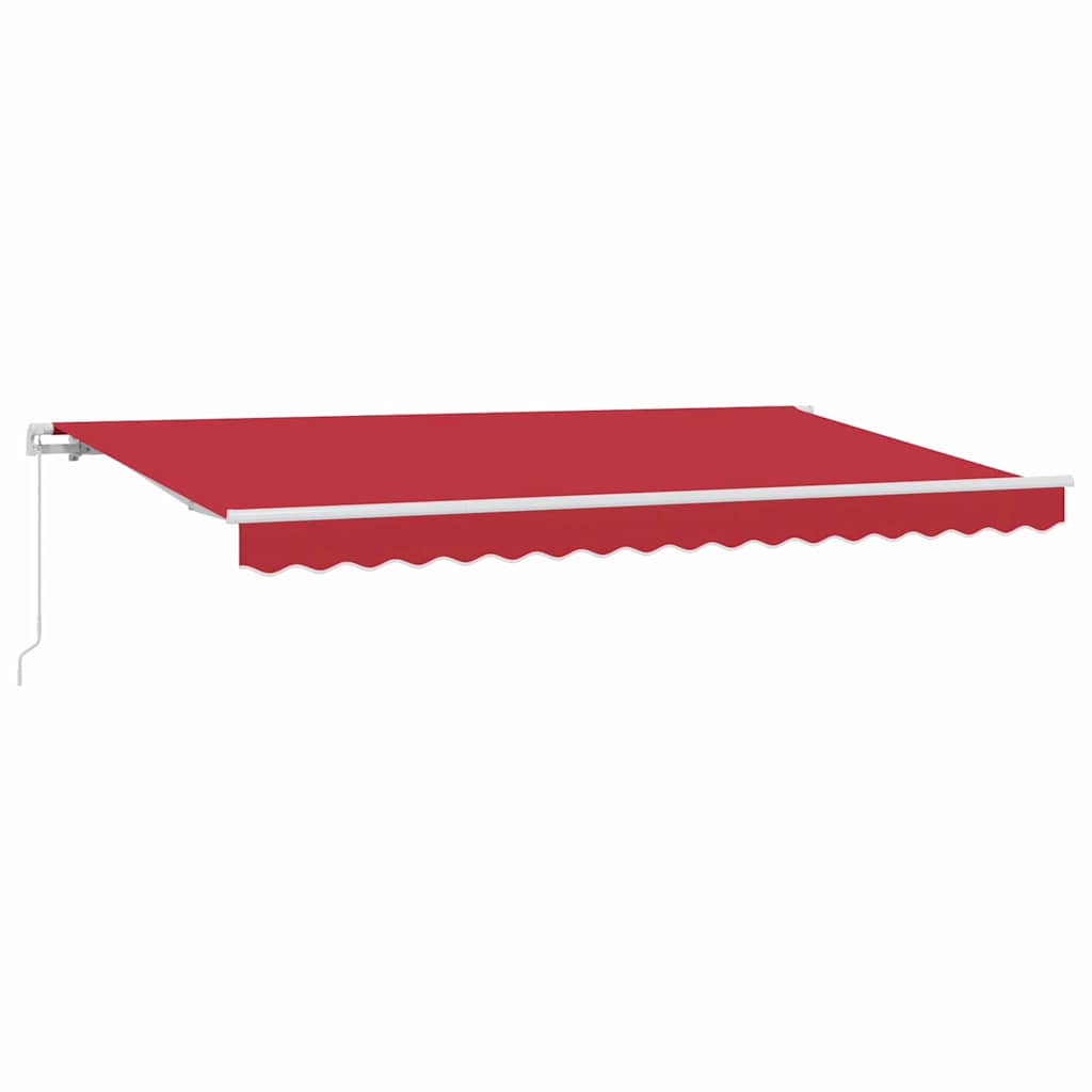 Αναδιπλούμενη τέντα Κόκκινο 400 x 200 cm ύφασμα - Pakobazaar