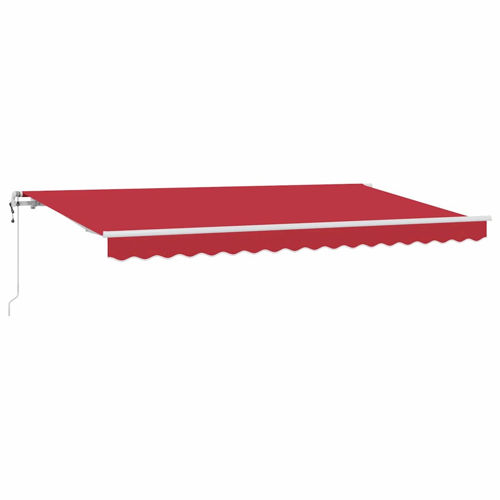 Αναδιπλούμενη τέντα Κόκκινο 400 x 200 cm ύφασμα