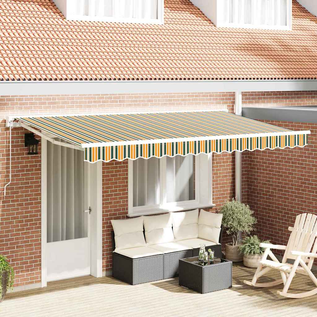 Σκελετός Τέντας Πράσινο και Κίτρινο 400 x 200 cm - Pakobazaar