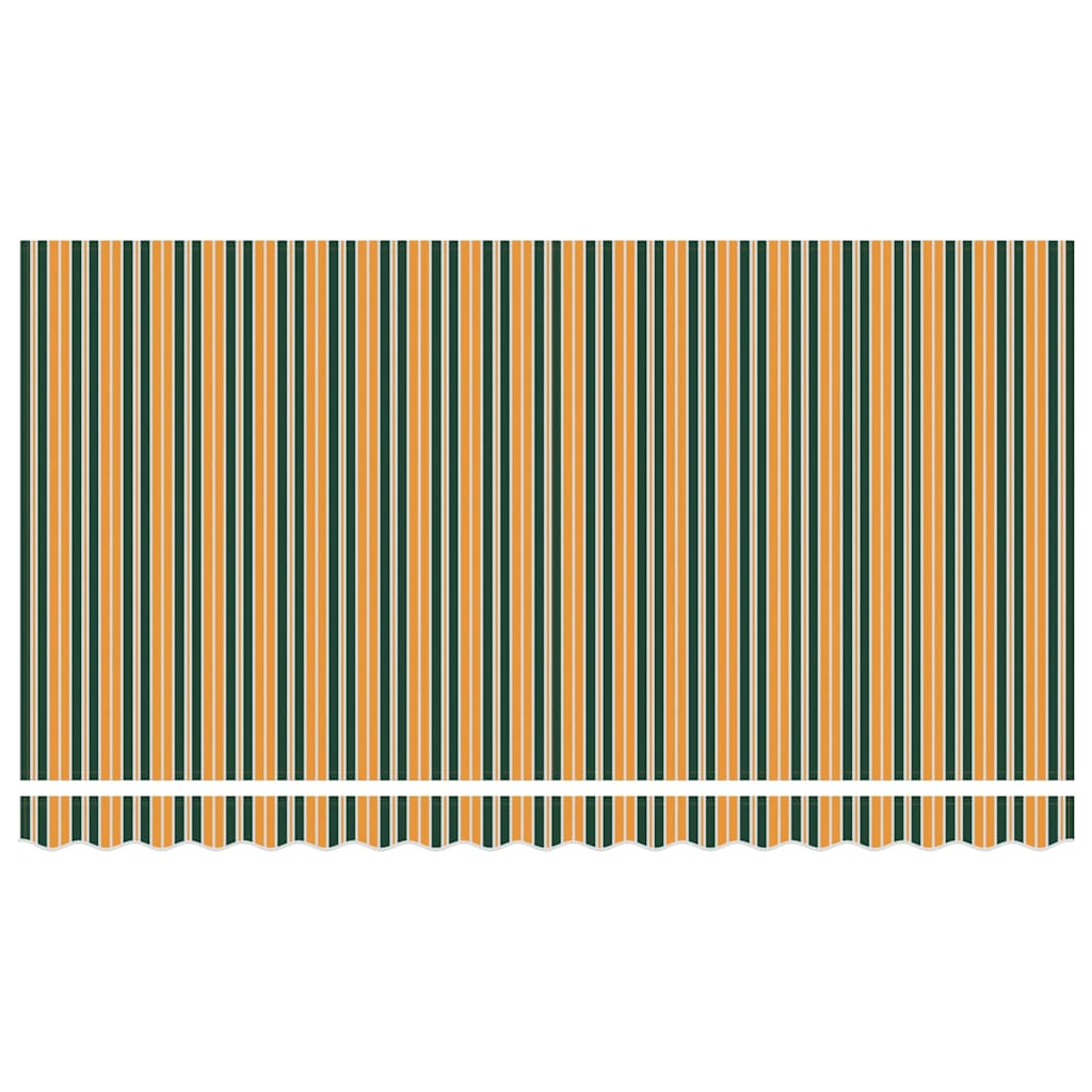 Αναδιπλούμενη τέντα Πράσινο 400 x 200 cm ύφασμα - Pakobazaar