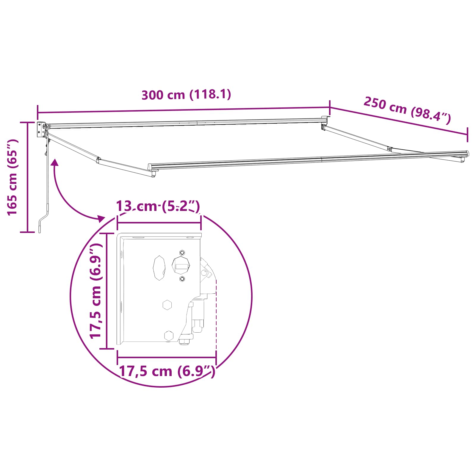 Σκηνίτσα Αναδιπλούμενη Κόκκινο και Λευκό 300 x 250 εκ - Pakobazaar
