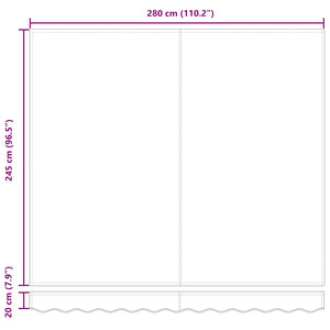 Σκελετός Τέντας Μπλε και Πορτοκαλί 300 x 250 εκ