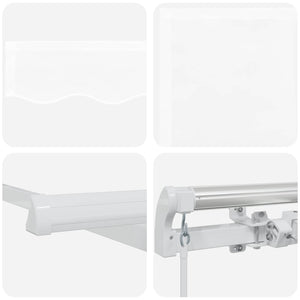 Αντιανεμικό Λευκό 300 x 250 x 165 εκ. Πολυεστέρας - Pakobazaar