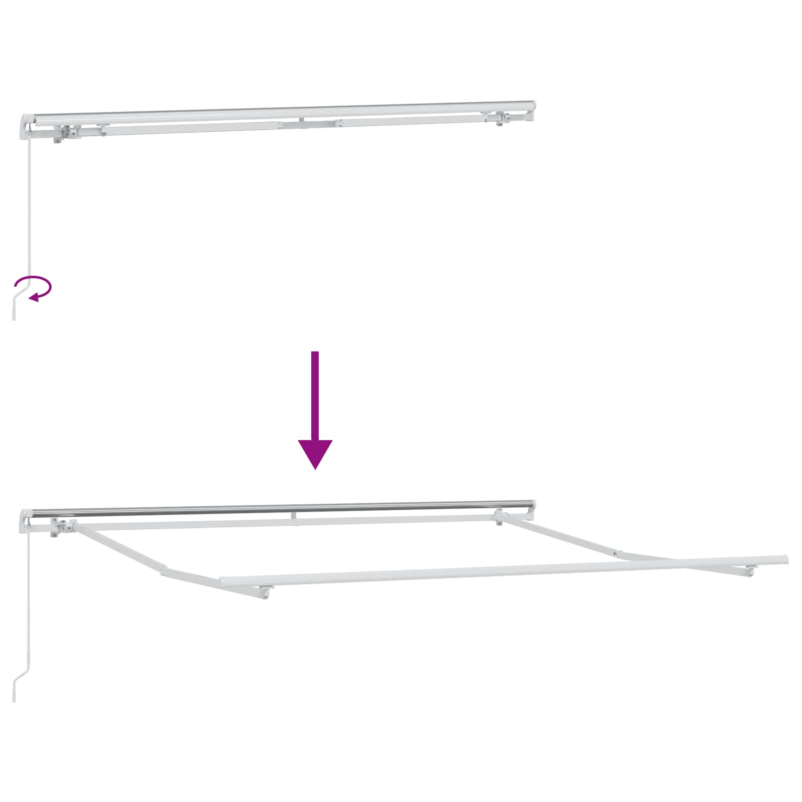 Αντιανεμικό Ανοιχτό γκρι 300 x 250 x 165 εκ. Πολυεστέρας - Pakobazaar