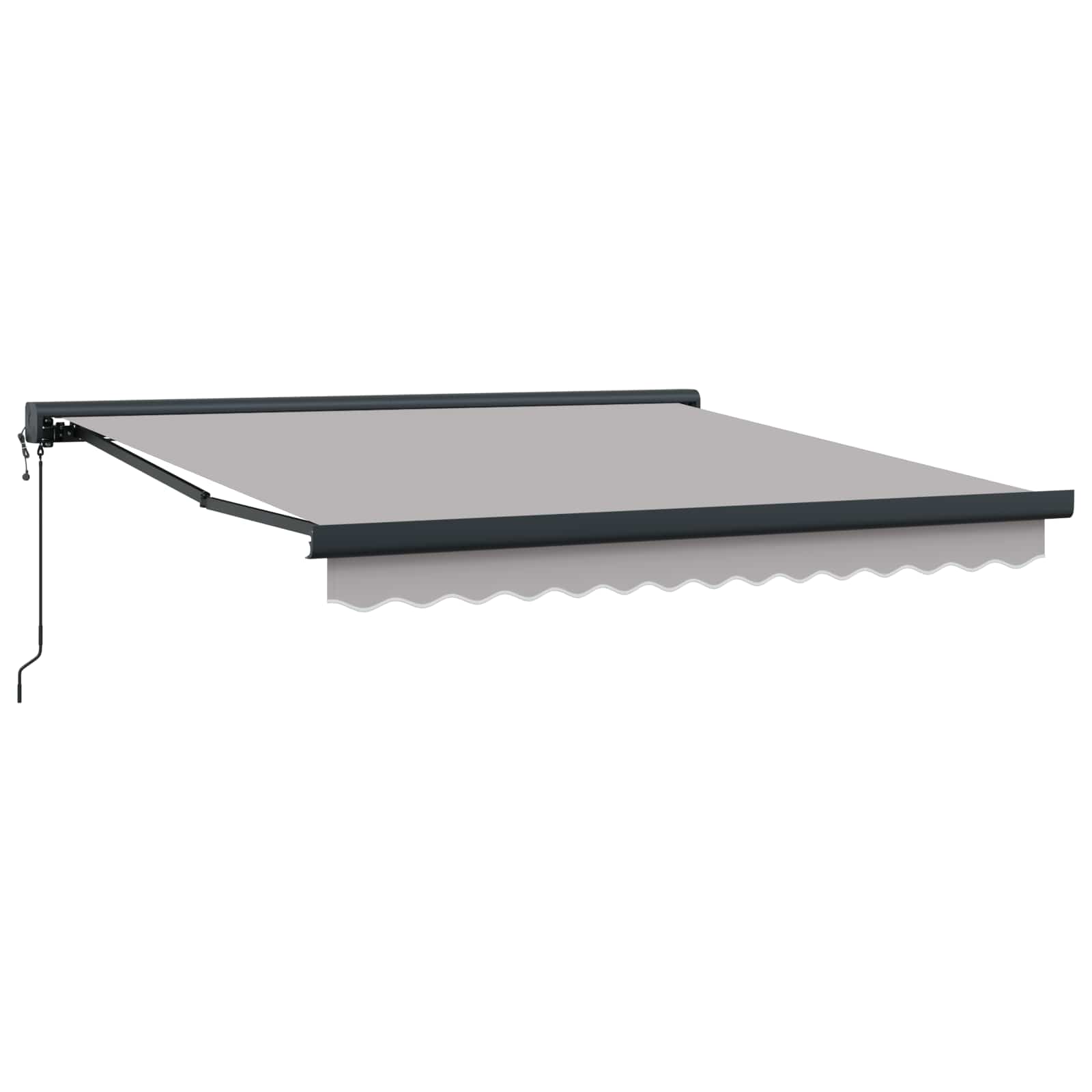 Αναδιπλούμενη τέντα Ανοιχτό γκρι 350 x 250 x 165 εκ.