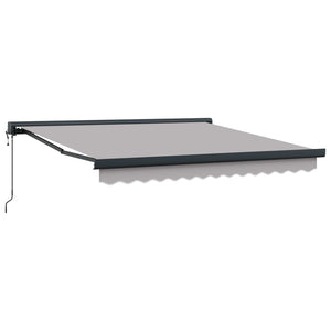 Αναδιπλούμενη τέντα Ανοιχτό γκρι 350 x 250 x 165 εκ.