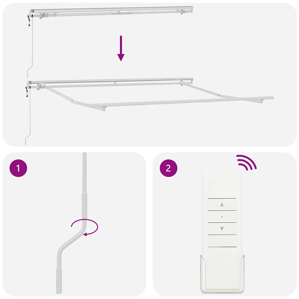 Ηλεκτρικό Αναδιπλούμενο Σκίαστρο Κόκκινο 350 x 250 εκ