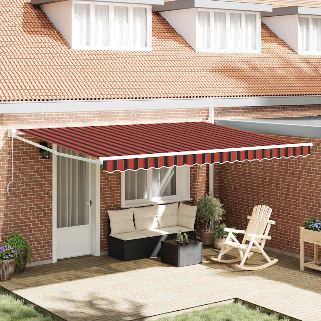 Αντιανεμικό Πορτοκαλί και Καφέ 450 x 300 x 165 εκ - Pakobazaar