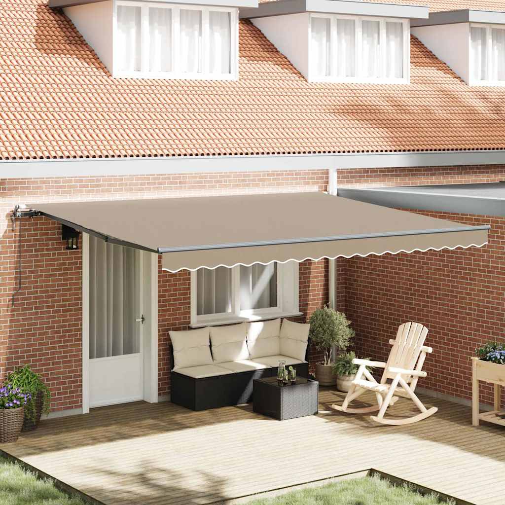 Σκηνίτσα Αναδιπλούμενη Μπεζ 450 x 300 εκ Ύφασμα και αλουμίνιο - Pakobazaar