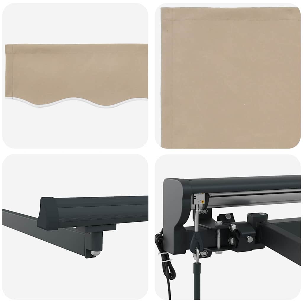 Σκηνίτσα Αναδιπλούμενη Μπεζ 450 x 300 εκ Αλουμίνιο και Ύφασμα - Pakobazaar