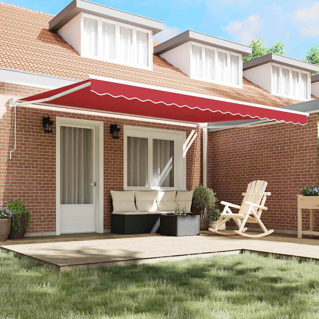 Αναδιπλούμενη τέντα Κόκκινο 450 x 300 x 165 εκ - Pakobazaar